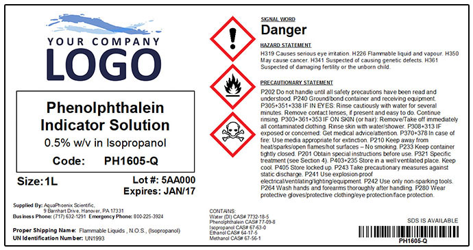 Image of a private label sample.