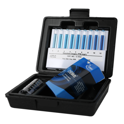 Image of a dissolved oxygen test kit.
